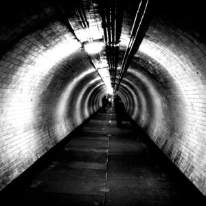 Striking Greenwich Tunnel A2 Canvas Print